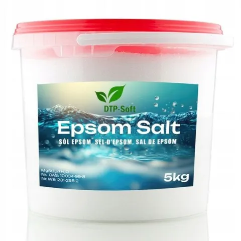 5kg Siarczan magnezu sól gorzka wiaderko czysty 99,5% epsom 5 kg TOP