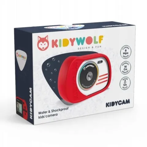Kidywolf - Wodoodporny aparat Kidycam - Czerwony