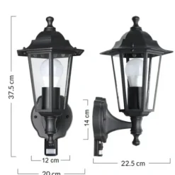 KINKIET CZUJNIK RUCHU LAMPA STYLOWA ZEWNĘTRZNA