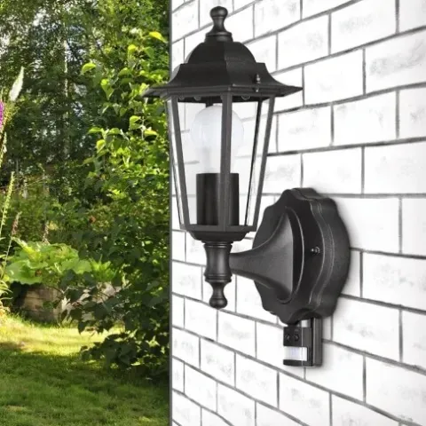 KINKIET CZUJNIK RUCHU LAMPA STYLOWA ZEWNĘTRZNA