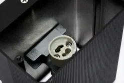 KINKIET ELEWACYJNY GÓRA DÓŁ LAMPA OGRODOWA 2XGU10 IP54 ALUMINIUM CZARNY
