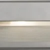 Kinkiet Lampa zewnętrzna podtynkowa BASALT SREBRNY