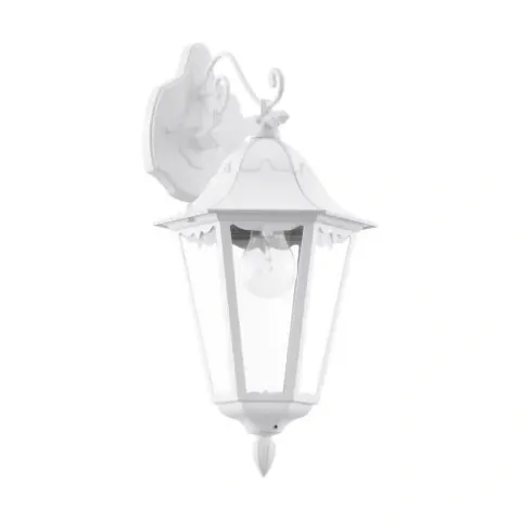 Kinkiet ogrodowy Lampa EGLO biały E27 60 W