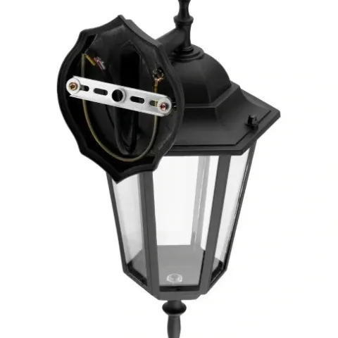 Kinkiet Ogrodowy Lampa LATARNIA E27 IP44 Czarna