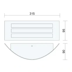 KINKIET ZEWNĘTRZNY LAMPA OGRODOWA DO LED E27 IP44
