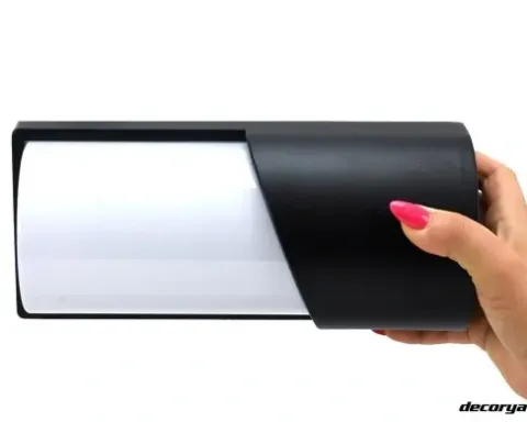 KINKIET ZEWNĘTRZNY OPRAWA CZARNA ALU LAMPA LED ELEWACYJNA OGRODOWA E27 IP65