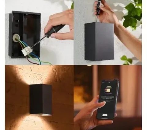 Kinkiet zewnętrzny Philips Hue Resonate Srebrny