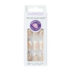 KISS Sztuczne paznokcie samoprzylepne imPRESS 1op.(30szt)