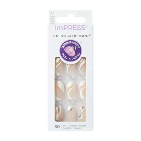 KISS Sztuczne paznokcie samoprzylepne imPRESS 1op.(30szt)