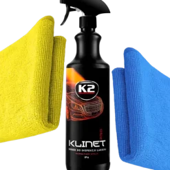 K2 KLINET PRO 1L IPA ODTŁUSZCZACZ LAKIERU SZYB DO INSPEKCJI + 2X MIKROFIBRA
