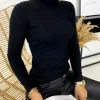 Klasyczny Przyjemny Sweter z Golfem codziennych stylizacji ARIANNA CZARNY