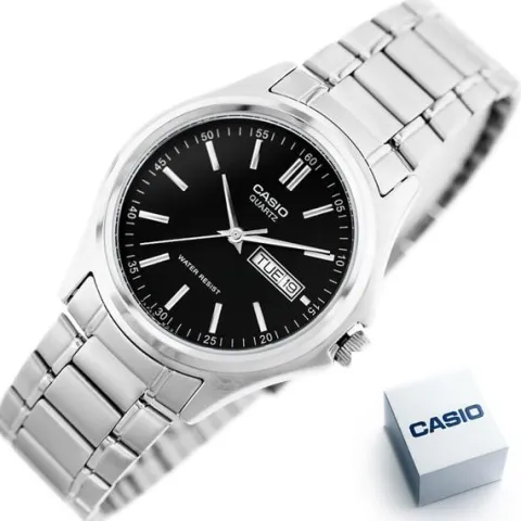 KLASYCZNY ZEGAREK MĘSKI CASIO MTP-1239D-1A - MULTIDATA + BOX