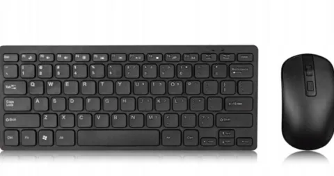 KLAWIATURA I MYSZKA BEZPRZEWODOWA MYSZ ZESTAW USB MINI SLIM do laptop TV PC