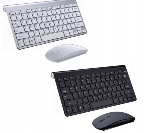 KLAWIATURA I MYSZKA BEZPRZEWODOWA MYSZ ZESTAW USB MINI SLIM do laptop TV PC