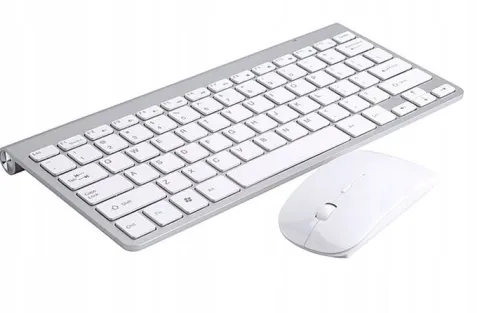 KLAWIATURA I MYSZKA BEZPRZEWODOWA MYSZ ZESTAW USB MINI SLIM do laptop TV PC
