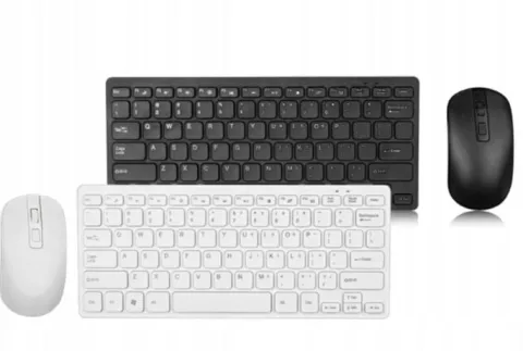 KLAWIATURA I MYSZKA BEZPRZEWODOWA MYSZ ZESTAW USB MINI SLIM do laptop TV PC