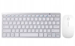 KLAWIATURA I MYSZKA BEZPRZEWODOWA MYSZ ZESTAW USB MINI SLIM do laptop TV PC