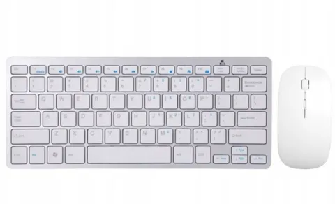 KLAWIATURA I MYSZKA BEZPRZEWODOWA MYSZ ZESTAW USB MINI SLIM do laptop TV PC