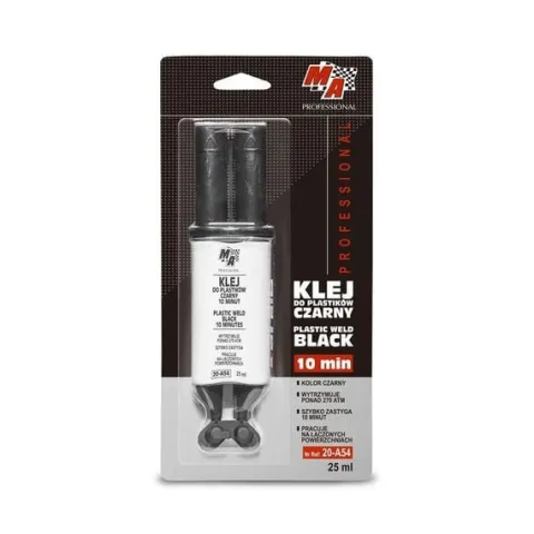 KLEJ DO SPAWANIA PLASTIKU 10 MINUT CZARNY 25ML - BIS 20-A54