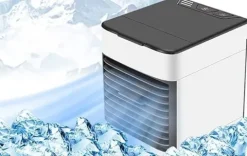 KLIMATYZATOR PRZENOŚNY 3W1 OCZYSZCZACZ NAWILŻACZ KLIMATYZER USB NA WODĘ