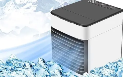 KLIMATYZATOR PRZENOŚNY 3W1 OCZYSZCZACZ NAWILŻACZ KLIMATYZER USB NA WODĘ