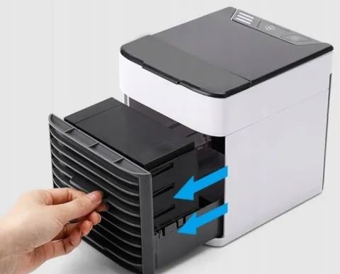 KLIMATYZATOR PRZENOŚNY 3W1 OCZYSZCZACZ NAWILŻACZ KLIMATYZER USB NA WODĘ