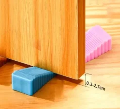 Klin plastikowy blokada stoper do drzwi Czarny zestaw 2szt kliny