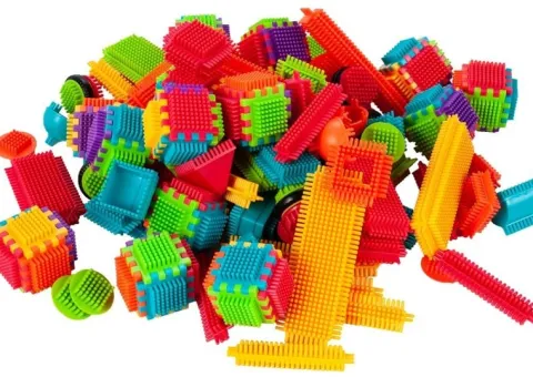 Klocki Konstrukcyjne Wafle Kreatywne Do Budowania JEŻYKI 200el.
