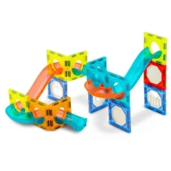 Klocki magnetyczne edukacyjne konstrukcyjne z podświetleniem RK-763 Ricokids 110 szt
