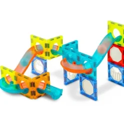 Klocki magnetyczne edukacyjne konstrukcyjne z podświetleniem RK-763 Ricokids 110 szt