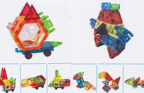 Klocki Magnetyczne Układanka MAGNETIC 3D 106 elem.