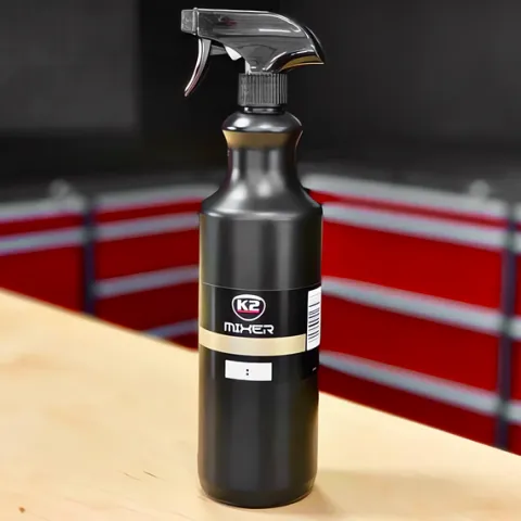 K2 MIXER BUTELKA 1L Z PODZIAŁKĄ TRWAŁA HDPE ROZTWORY KWASOWE I ZASADOWE