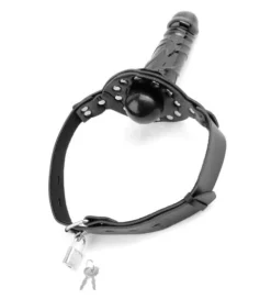 Knebel BDSM z dildo