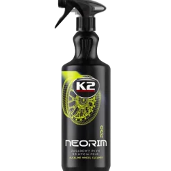 K2 NEORIM 1L PŁYN DO MYCIA FELG ZASADOWY NABŁYSZCZACZ DO OPON MIKROFIBRA