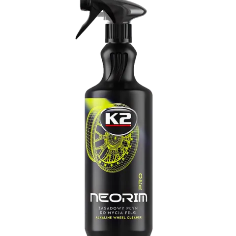 K2 NEORIM 1L PŁYN DO MYCIA FELG ZASADOWY NABŁYSZCZACZ DO OPON MIKROFIBRA