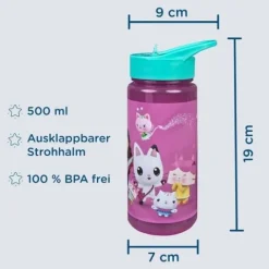 Koci Domek Gabi BIDON BUTELKA Z USTNIKIEM 500 ml Gabby's Dollhouse