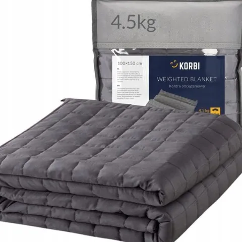 KOŁDRA OBCIĄŻENIOWA KOC SENSORYCZNY ANTYSTRESOWY TORBA 100x150 4,5 kg