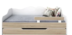 Łóżko dziecięce BELLA 160x80 biało-sonoma