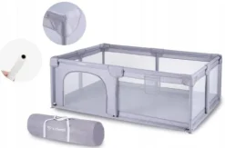 KOJEC PLAC ZABAW BASEN KIDWELL FANKO SZARY GREY 120x180 LEKKI + TORBA