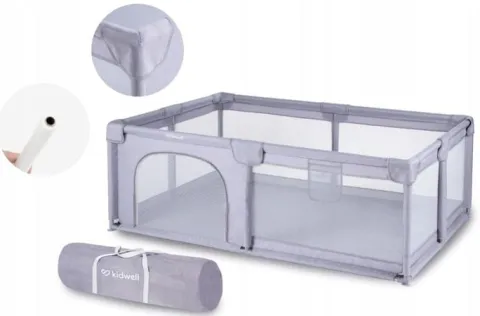 KOJEC PLAC ZABAW BASEN KIDWELL FANKO SZARY GREY 120x180 LEKKI + TORBA