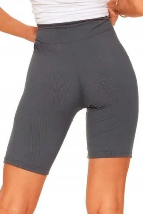KOLARKI LEGGINSY GETRY DAMSKIE KRÓTKIE Z WYSOKIM STANEM W PRĄŻEK MORAJ S/M