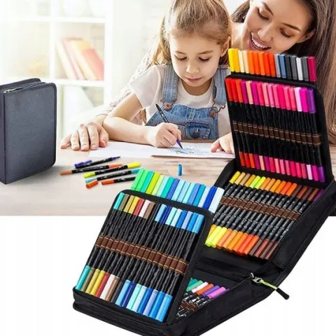 100 KOLORÓW DŁUGOPISY PISAKÓW DUAL BRUSH AKWARELI