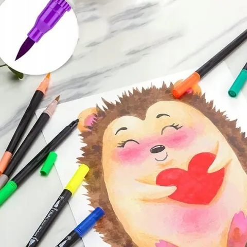 100 KOLORÓW DŁUGOPISY PISAKÓW DUAL BRUSH AKWARELI