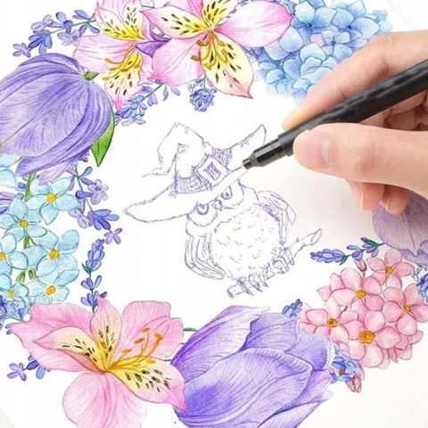 100 KOLORÓW DŁUGOPISY PISAKÓW DUAL BRUSH AKWARELI