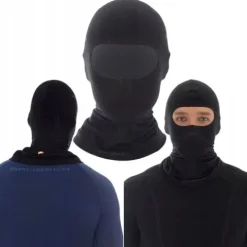 Kominiarka Termoaktywna Czarna BRUBECK Bezszwowa z Polimadu S/M