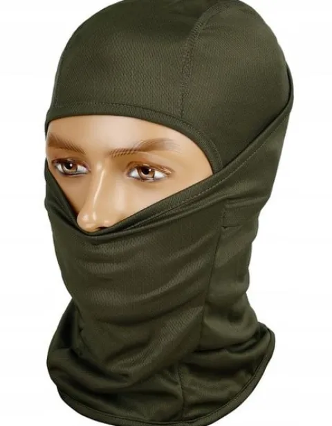 Kominiarka termoaktywna uniwersalna Mil-Tec Balaclava pod kask olive