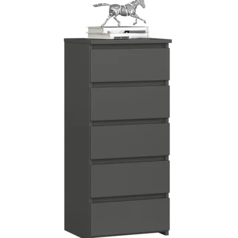 Komoda CL5 40 cm 5 szuflad - grafit szary