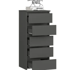 Komoda CL5 40 cm 5 szuflad - grafit szary