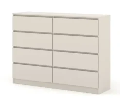 Komoda MAJA S8 140 cm kaszmir 8 szuflad