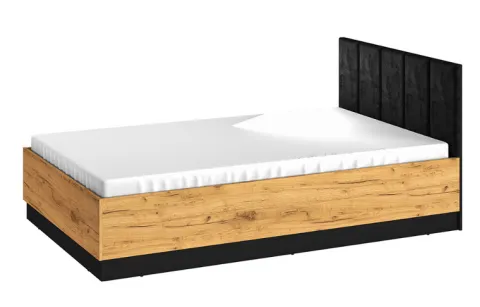 Łóżko Młodzieżowe 120x200 cm Craft Złoty + Czarny + Stal Premium COLLEN ML